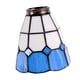 thumbnail image 1 of Pantalla De Cristal Para Portalámparas E27, Con Protección Para Bombillas, Para Salón, Cocina, Color Azul Y Blanco., 1 of 5