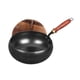 thumbnail image 4 of Wok De Hierro Con Mango De Madera Martillado A Mano De 9,45 Pulgadas Para Hoteles, Campings Y Restaurantes., 4 of 5