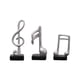 thumbnail image 5 of Escultura De Resina De Adorno Con Símbolo De Música Creativa, 3 Uds., Para Recuerdos De Oficina, Color Plateado, 5 of 5