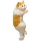 thumbnail image 1 of Simulación De Felpa Gato Estatua Animal Moderno Para Juguetes De Escritorio Amarillo Blanco, 1 of 5