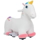 thumbnail image 1 of Caballito Eléctrico Qaba 6V Unicornio Blanco para Niños de 18 a 36 Meses, 1 of 9