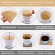 thumbnail image 3 of Filtros de café cónicos V60, juego de 100, filtros de papel desechables, filtros de papel naturales para cafeteras de goteo y cafeteras (marrón natural), 3 of 5