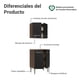 thumbnail image 3 of Kit Mueble de Cocina Madesa Emilly 64 cm Marrón/Negro, 3 of 9