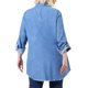 thumbnail image 5 of Agnes Orinda Ropa de Halloween para Mujeres de Talla Grande Camisas Escolares Universitarias Top de Chambray Camisa de Mezclilla con Botones 4X Azul, 5 of 8