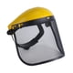thumbnail image 5 of Protectores faciales forestales profesionales con visera de malla metálica buena ventilación multipropósito ajustable para registro de corte eléctrico Amarillo, 5 of 5