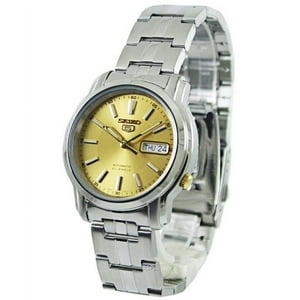 Seiko - Reloj Para Hombre Con Esfera Champán Y Correa De Acero Inoxidable Snkl81