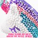 thumbnail image 4 of Kit de manualidades GirlZone con forma de banco de unicornios, pintura DIY con diamantes, 4 of 6