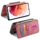 thumbnail image 3 of Funda Billetera Magnética para Samsung Galaxy S21 Soporte Tarjetas Desmontable Rosa, 3 of 6