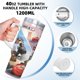 thumbnail image 5 of Cars: Aventuras Sobre Ruedas Vaso aislado de acero inoxidable con asa, diseño temático, regalo para familia, amigos y fans; incluye pajita y encaja en el portavasos estándar, 40 oz, 5 of 6