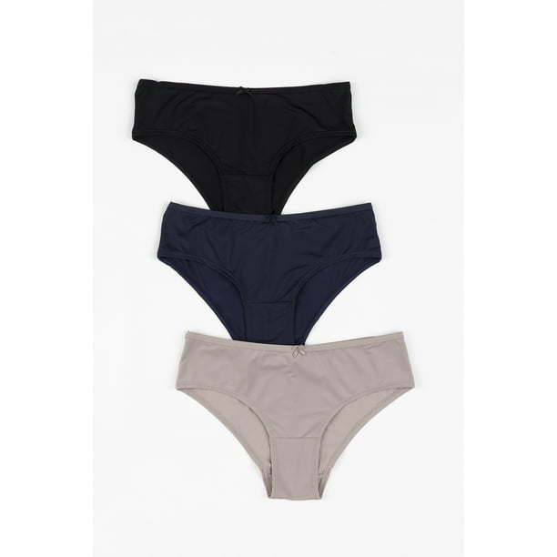 Pack 3 x calzon pantaleta microfibra P314.05-NEG