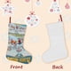 thumbnail image 3 of Johnny Puff Tema: Calcetines de Navidad, fino lino blanco para colgar en escaleras y chimenea, decoración navideña para el hogar, regalo de Navidad.54cm×38cm, 3 of 5
