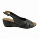 thumbnail image 1 of Sandalia Exs Texturas Cuero Negro, 1 of 5