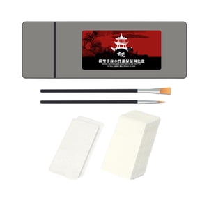 Bothyi - Paleta Húmeda Para Pintura Acrílica Portátil Para Pintura En Miniatura Modelo Pintura Humidificador Caja Cepillo