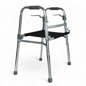 Maxcare - Andador Plegable Con Asiento Gris