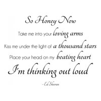 Rienda Libre Graphics - Decomural Thinking Out Loud Ed Sheeran Song Lyric Ws-40941