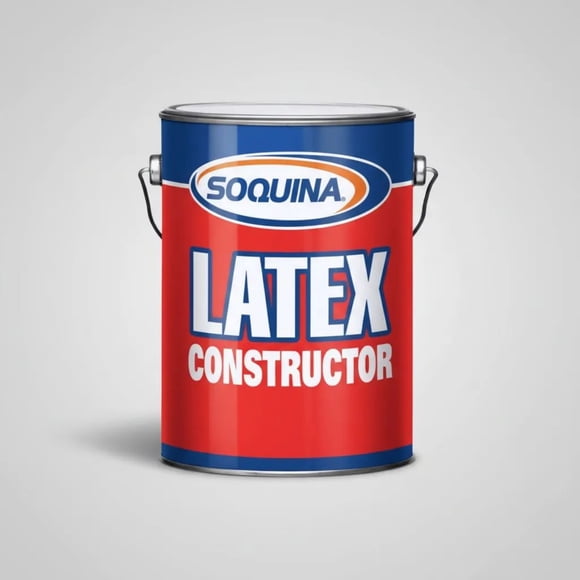 Pintura Latex Soquina Constructor Galon Antihongos Color blanco