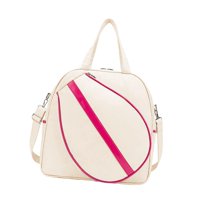 Magideal - Bolsa De Raqueta De Portátil Seca Y Húmeda Soporte De Raqueta Separado Bolsa De Bádminton Bolso De Impermeable Para Entrenamiento , Blanco