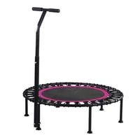 Sportime - Trampolin Con Soporte En T 100 Cms., Saltarina, Power Jump Rosado