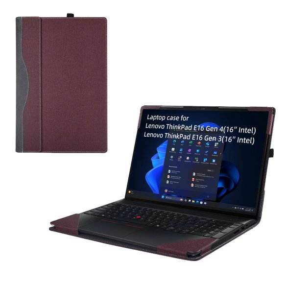 Funda para portátil RUNMEIJIA de 16 pulgadas para ThinkPad E16 en cuero PU