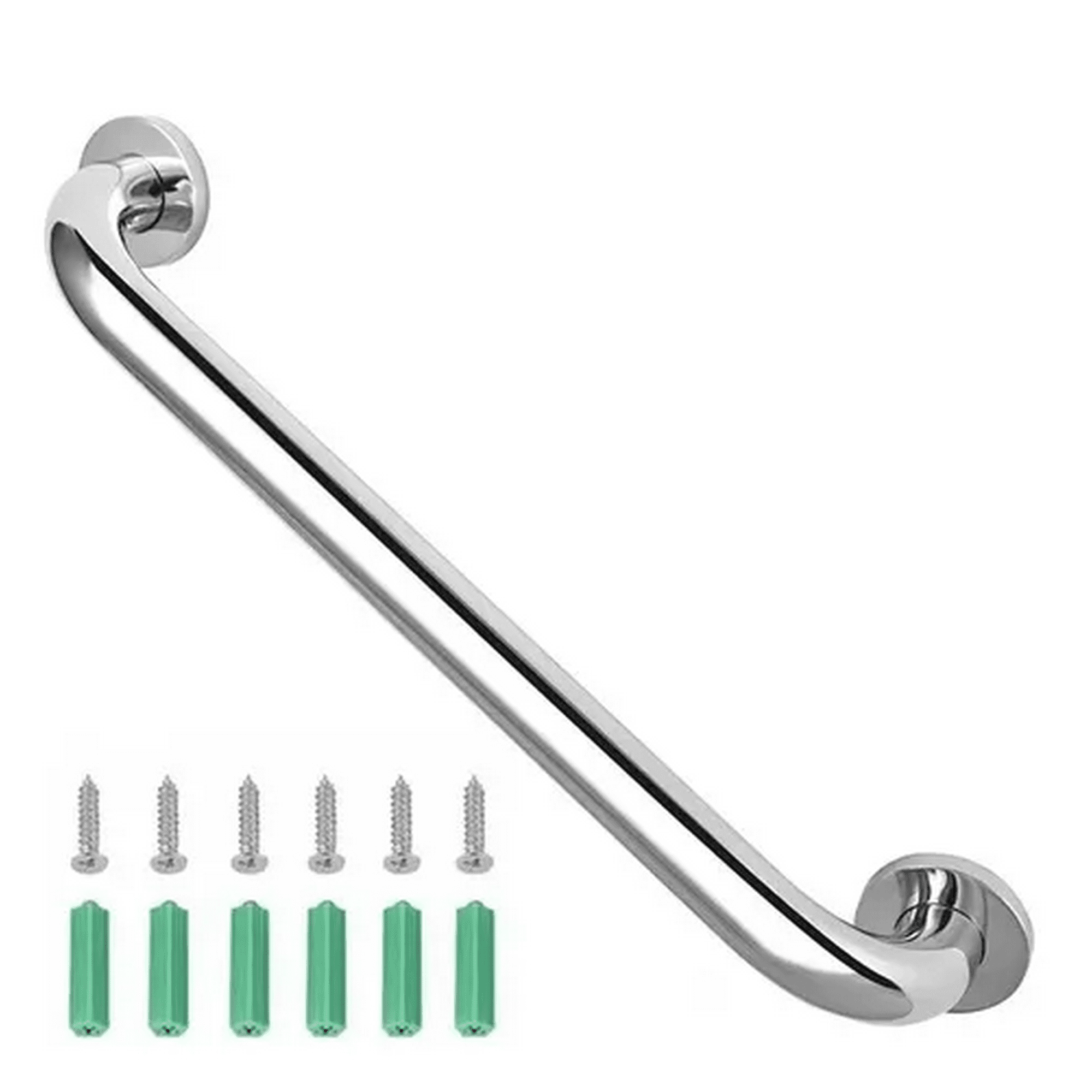 Genérico - Manilla Barra Seguridad Baños 60 Cm Ducha Pasillos Baño Plateado