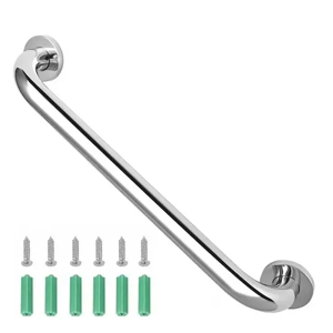 Genérico - Manilla Barra Seguridad Baños 60 Cm Ducha Pasillos Baño Plateado