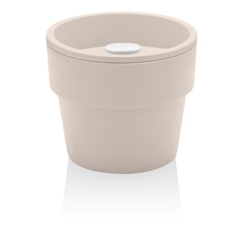 Ou - Macetero Auto Riego Beige 1,6 Litros