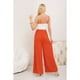 thumbnail image 4 of Pantalon Palazzo Algodon Mujer Tipo Lino Bota Ancha Hebilla 3006, 4 of 4