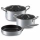 thumbnail image 1 of Batería de Cocina 5 Piezas Silver Industrial Antiadherente Acero Inoxidable Gris, 1 of 3