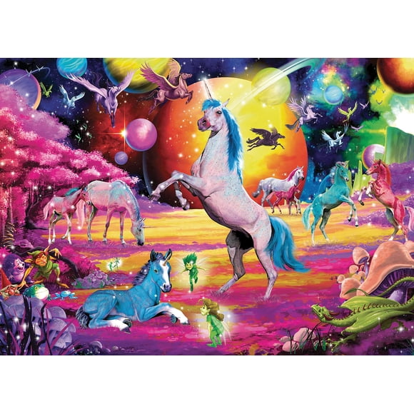 Rompecabezas Toynk Universe of Unicorns Rainbow 1000 piezas