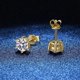 thumbnail image 5 of Aretes de Botón de Moissanita 2cttw Color D Claridad VVS1 Corte Redondo Aretes de Diamante Aretes de Botón Amarillo/rojo/rosa Aretes de Moissanita para Mujer Hombres con Certificado, 5 of 9