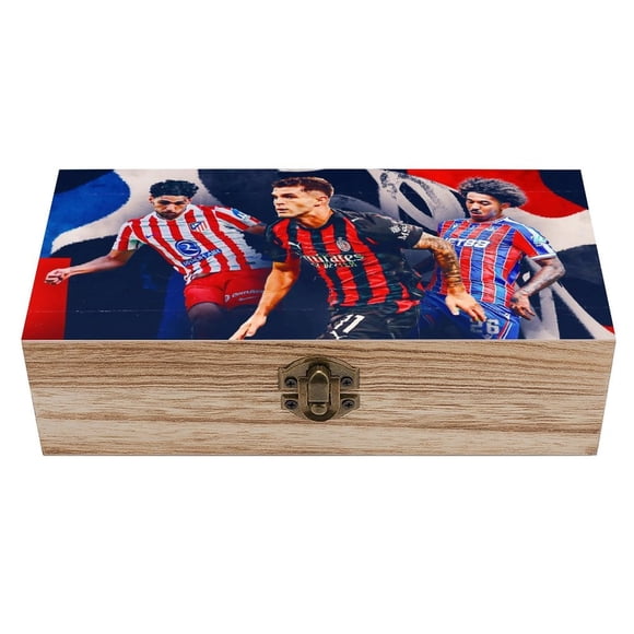 Caja de Almacenamiento de Madera Desmarcar Temática Christian Pulisic