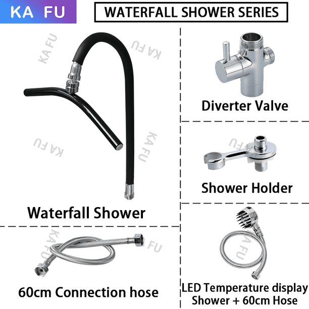 Hair Wash Head Massage Spa Therapy Bending Waterfall Shower for Shampoo Bowl Basin Hair Station Beauty Salon Supply