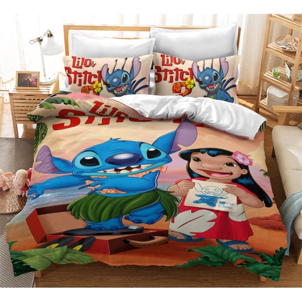 New Style Bedding Set,Lilo Stitch Duvet Cover Set,Animation Stitch Quilt Cover, Home Textile The Gift Bedroom Decor Bed Sheets