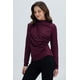 thumbnail image 2 of Polera Mujer Aplicación Arrugado Vino, 2 of 4