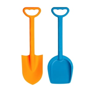 Magideal - Paquete De 2 Juguetes De Jardín Para Niños, Palas De Nieve Resistentes, Palas De Playa Resistentes, Juguetes De Arena Para Niñas, Niños Y Niños Pequeñ