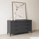 thumbnail image 2 of Cómoda "Osorno" 3 Cajones Mueble de Madera - Gris Grafito - 120x40x90 cm, 2 of 3