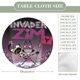 thumbnail image 2 of Invasor Zim-theme Fitted Round Tablecloths Elastic Edged Table Covers Waterproof Table Cloth for Kitchen Holiday Party Tables Decor 150cm, 2 of 6