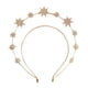 thumbnail image 1 of Diadema Nupcial Para Boda, Diadema De Estrella Para Mujer, Para Vacaciones, Carnaval, Compromiso, Dorado, 1 of 5