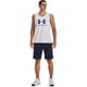 thumbnail image 5 of Camiseta sin mangas Under Armour Sportstyle con logo para hombre, blanco/real/rojo, 5 of 6
