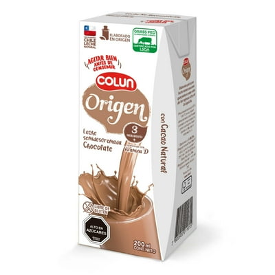 Leche Origen Chocolate 200 Ml Colun