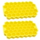 thumbnail image 1 of 2 bandejas de hielo, molde de silicona para hielo con tapa de sellado y molde de hielo hexagonal seguro., 1 of 5