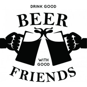 Rienda Libre Graphics - Decomural Good Beer Good Friends Kitchen Ws-46191