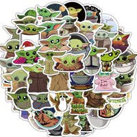Estoykuku - Pack 50 Sticker Baby Yoda Star Wars