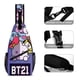 thumbnail image 3 of BT21 Riñonera Bandolera con Estampado Integral para Hombres y Mujeres, Bolso Cruzado Gráfico de Tendencia, Mochila de Hombro Streetwear para Ciclismo y Deportes, Riñonera Versátil Casual, 3 of 6