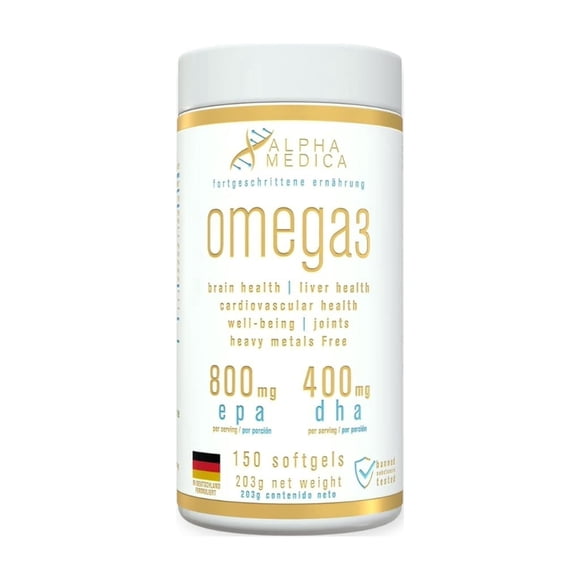 OMEGA 3 EPA DHA 150 SOFTGELS - ALPHA MEDICA