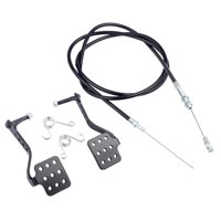 Magideal - 2 Piezas Go Kart Pedales Frenos Acelerador Resorte Metal Instalación Fácil Reemplazo Preciso Adecuado Para Conductores Mecánicos Aficionados Con Cable Del Acelerador