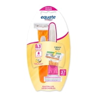 Máquina De Afeitar Desechable Mujer Aroma Lavanda, 3 Hojas 1 Un Equate