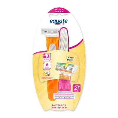 Máquina De Afeitar Desechable Mujer Aroma Lavanda, 3 Hojas 1 Un Equate