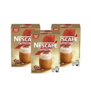 Pack 3 Cajas Café Nescafé Instantáneo Cappuccino 112G X3