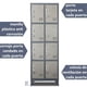 thumbnail image 4 of Locker Casillero Metálico 2 Cuerpos 8 Puertas con patas, 4 of 4